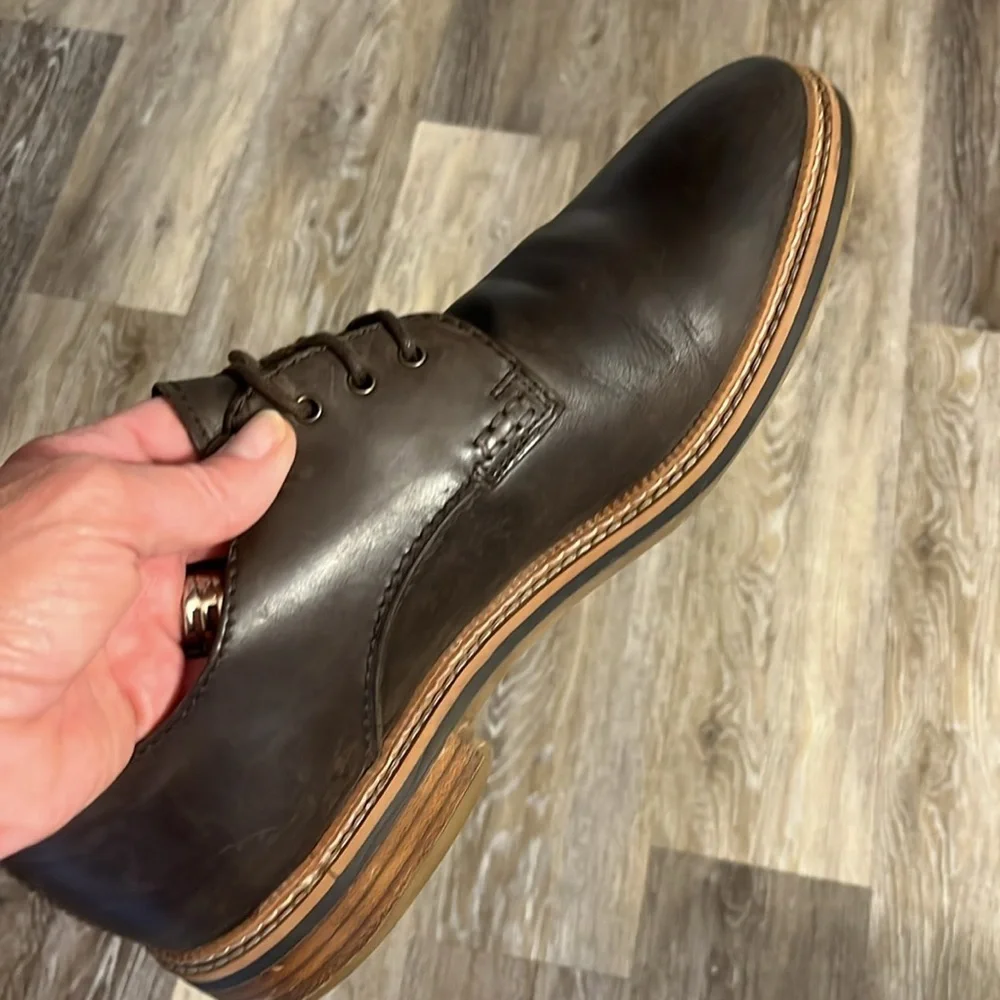 Clark’s leather walk oxfords loafers men’s size 11 cork insoles